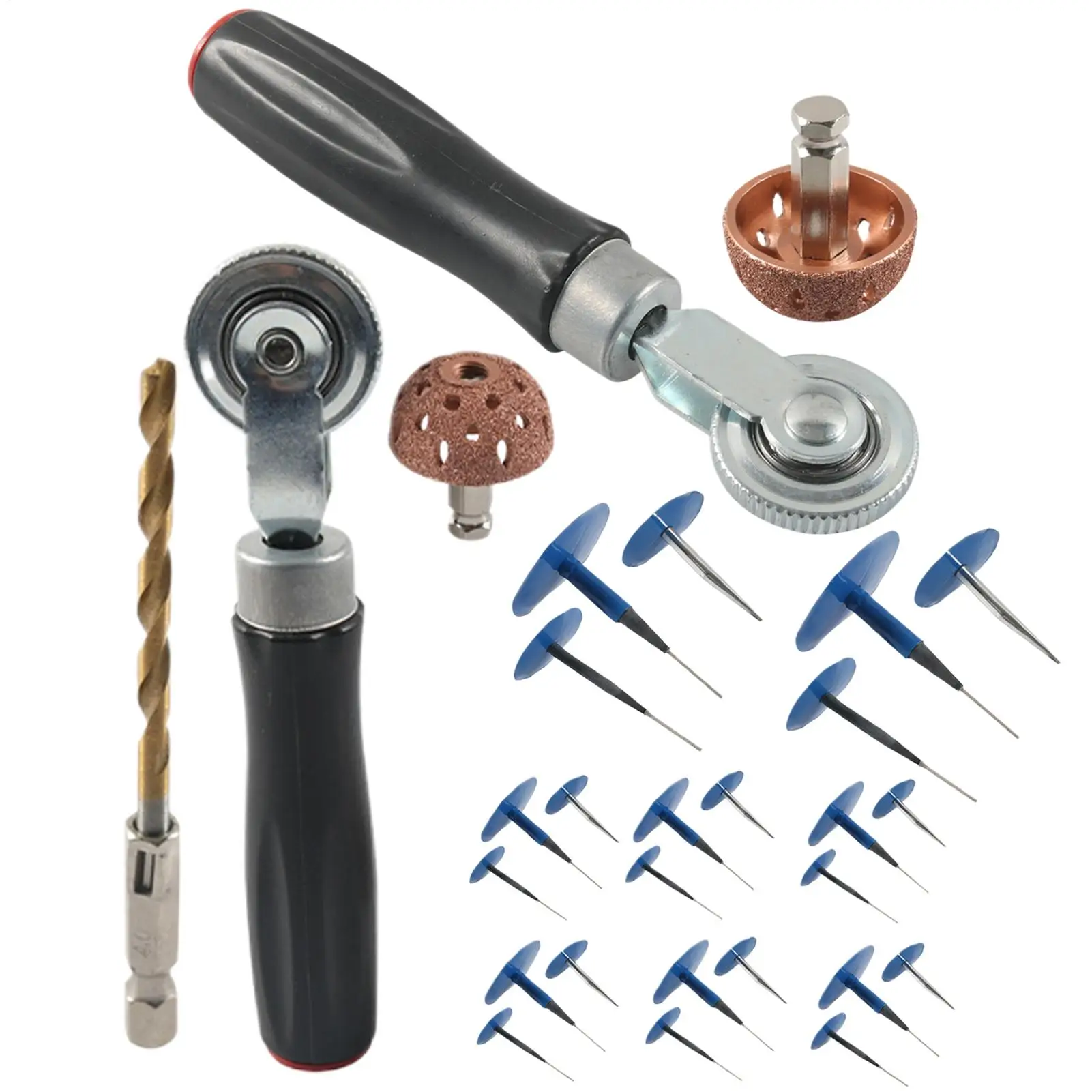 27pcs/ 2pcs Car Tire Mushroom Plug Kit Tire Patch Roller Mushroom-shaped Plug Patch auto Tubeless Tyre Puncture Repair Kit
27pcs/ 2pcs Car Tire Mushroom Plug Kit Tire Patch Roller Mushroom-shaped Plug Patch auto Tubeless Tyre Puncture Repair Kit