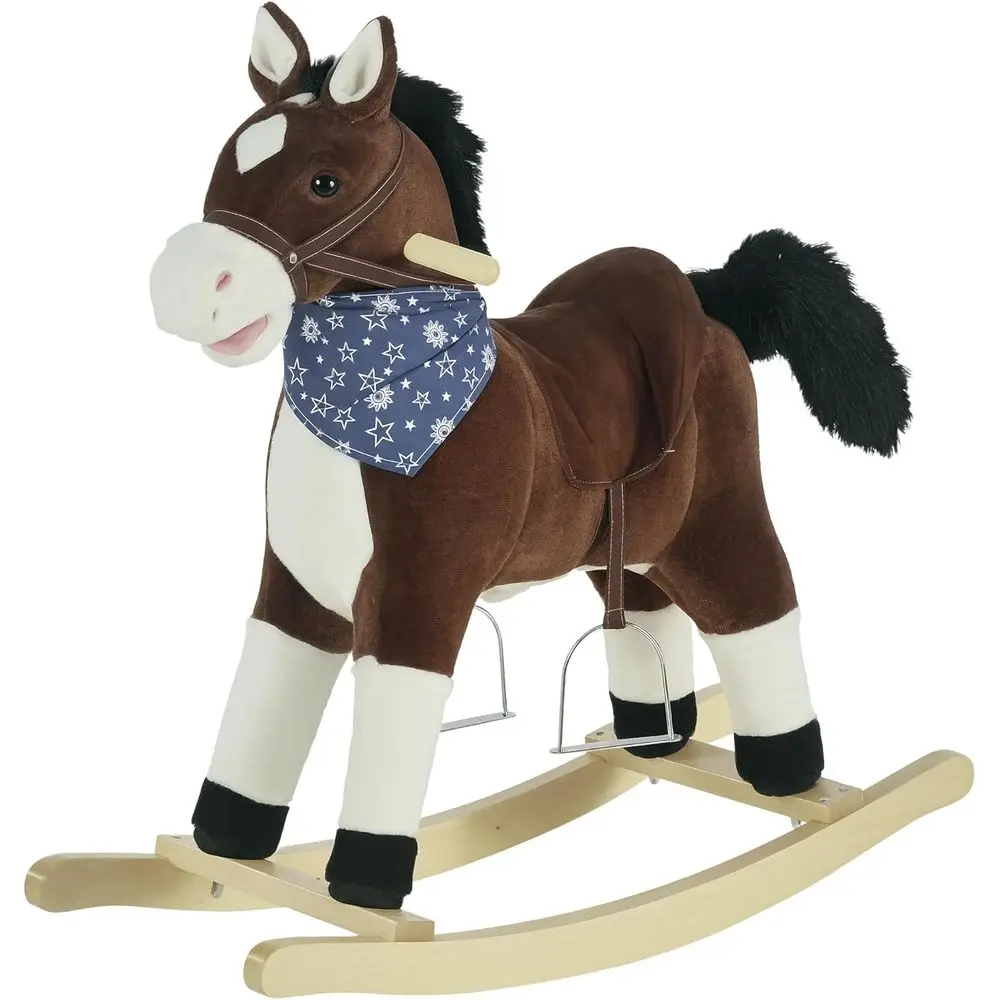 Ride-On Cowboy Rocking Toy with Realistic Sounds for Kids 3-6 Years, Brown
Ride-On Cowboy Rocking Toy with Realistic Sounds for Kids 3-6 Years, Brown