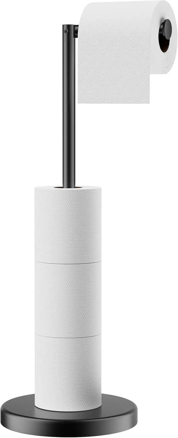 Toilet Paper Holder Stand, Modern Freestanding Tissue Roll Holder for Bathroom, Durable SUS 304 Stainless Steel and Weig
Toilet Paper Holder Stand, Modern Freestanding Tissue Roll Holder for Bathroom, Durable SUS 304 Stainless Steel and Weig