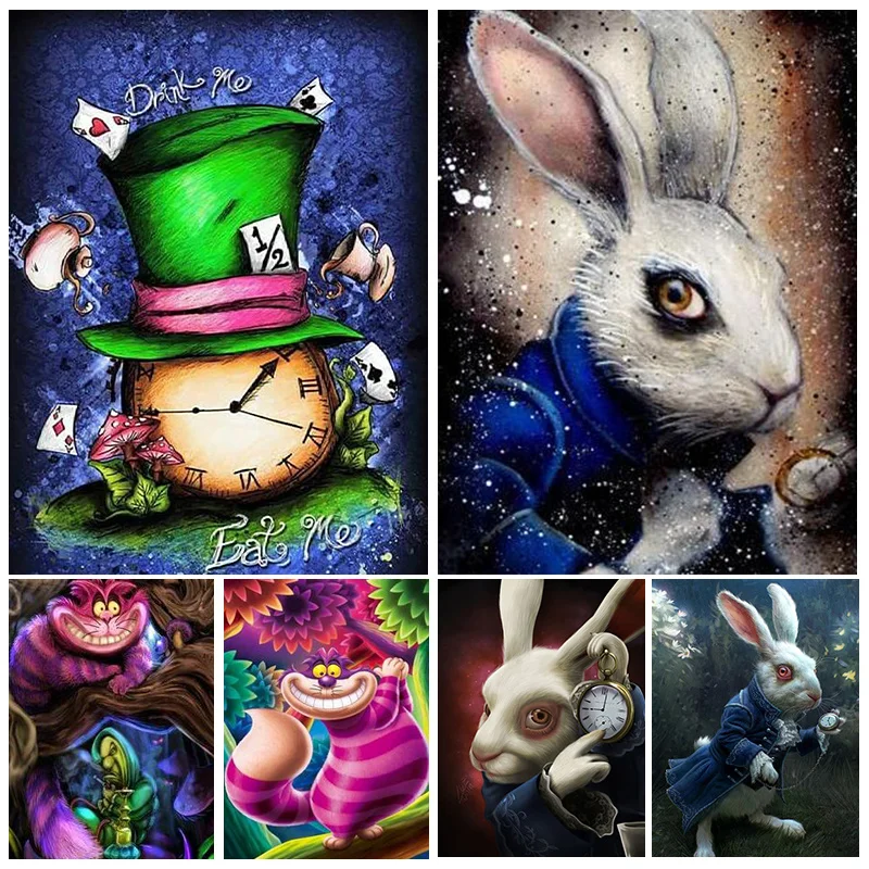 Alice In Wonderland Diamond Mosaic Painting Rabbit Cheshire Cat Full Round Diamond Embroidery DIY Rhinestone Picture Home Decor
Alice In Wonderland Diamond Mosaic Painting Rabbit Cheshire Cat Full Round Diamond Embroidery DIY Rhinestone Picture Home Decor