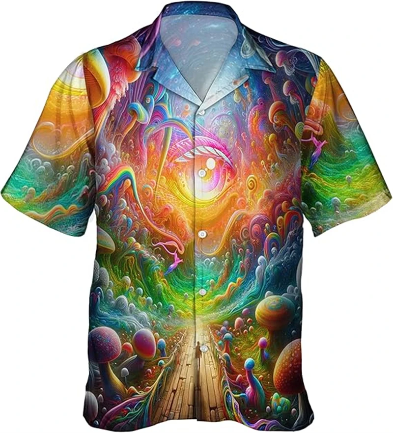 Psychedelic Pattern Men's Hawaiian Shirt Abstract Swirl Print Casual Short Sleeve Shirts 2026 New Summer Shirt Trippy Y2k Tops
Psychedelic Pattern Men's Hawaiian Shirt Abstract Swirl Print Casual Short Sleeve Shirts 2026 New Summer Shirt Trippy Y2k Tops