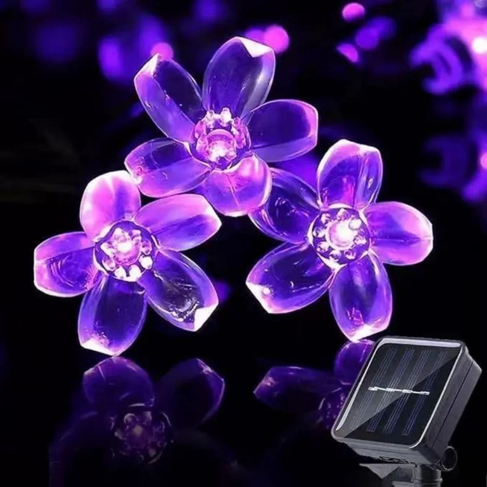Outdoor Solar Powered Colorful Cherry Blossom LED String Lights Waterproof Fairy Lights for Yard Festival Wedding Decor
Outdoor Solar Powered Colorful Cherry Blossom LED String Lights Waterproof Fairy Lights for Yard Festival Wedding Decor