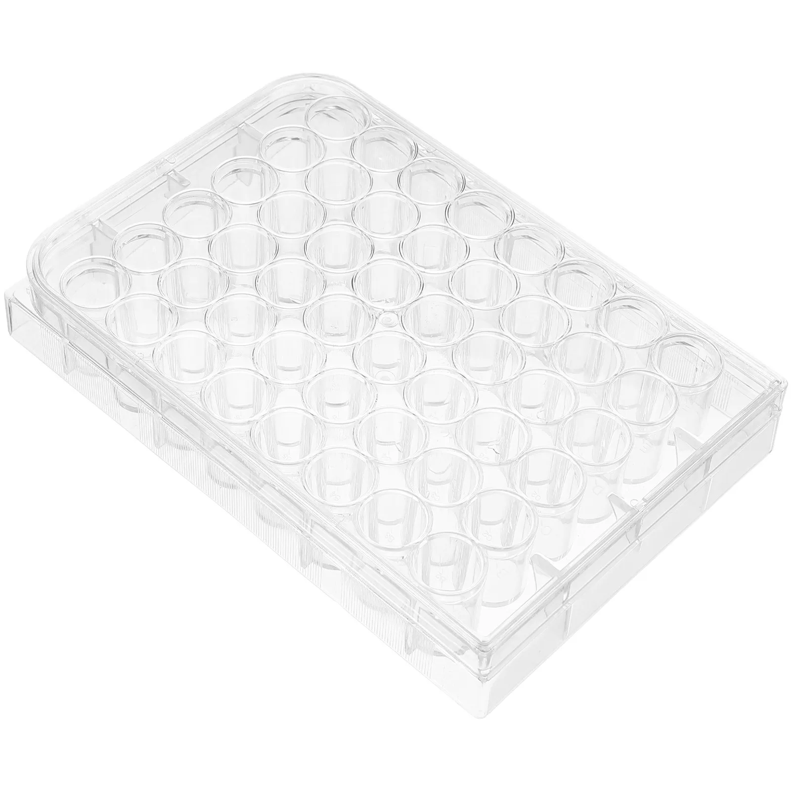 Tissue Culture Plate Transparent Plastic Flat Bottom 48 Holes Laboratory Culture Plate for Cell Growth Research Lab Scientific
Tissue Culture Plate Transparent Plastic Flat Bottom 48 Holes Laboratory Culture Plate for Cell Growth Research Lab Scientific