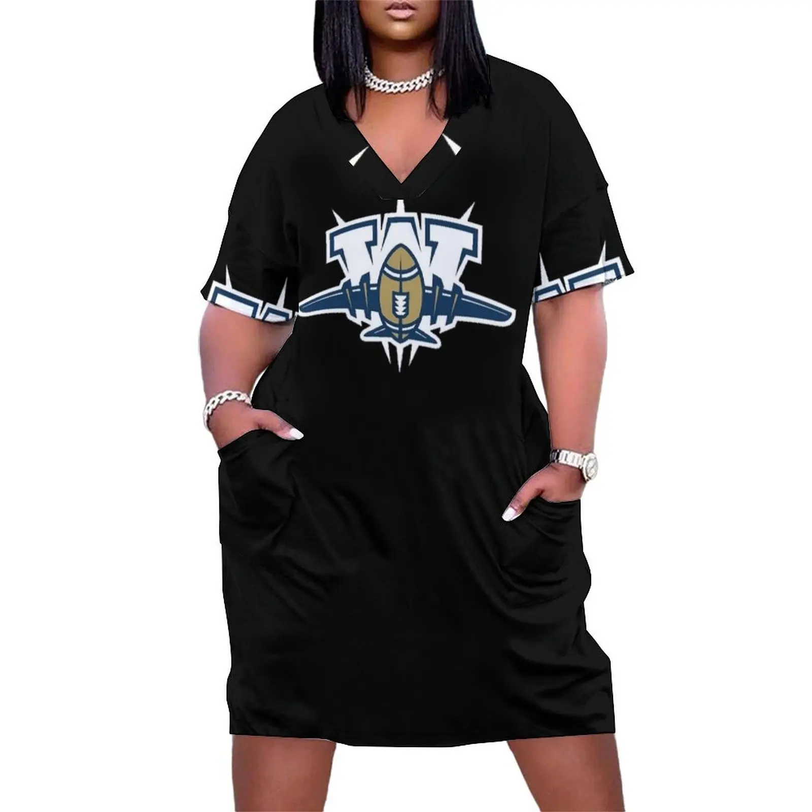 Winnipeg Blue Bombers Logo with Bombing Planes Loose Pocket Dress dress for women 2025 Party dresses for women
Winnipeg Blue Bombers Logo with Bombing Planes Loose Pocket Dress dress for women 2025 Party dresses for women