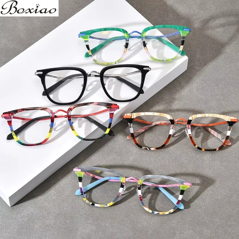 24 New Patchwork Plate Titanium Square Plate Frame with Harajuku Glasses Can Be Equipped with Myopia Anti-blue Glasses Frame.
24 New Patchwork Plate Titanium Square Plate Frame with Harajuku Glasses Can Be Equipped with Myopia Anti-blue Glasses Frame.