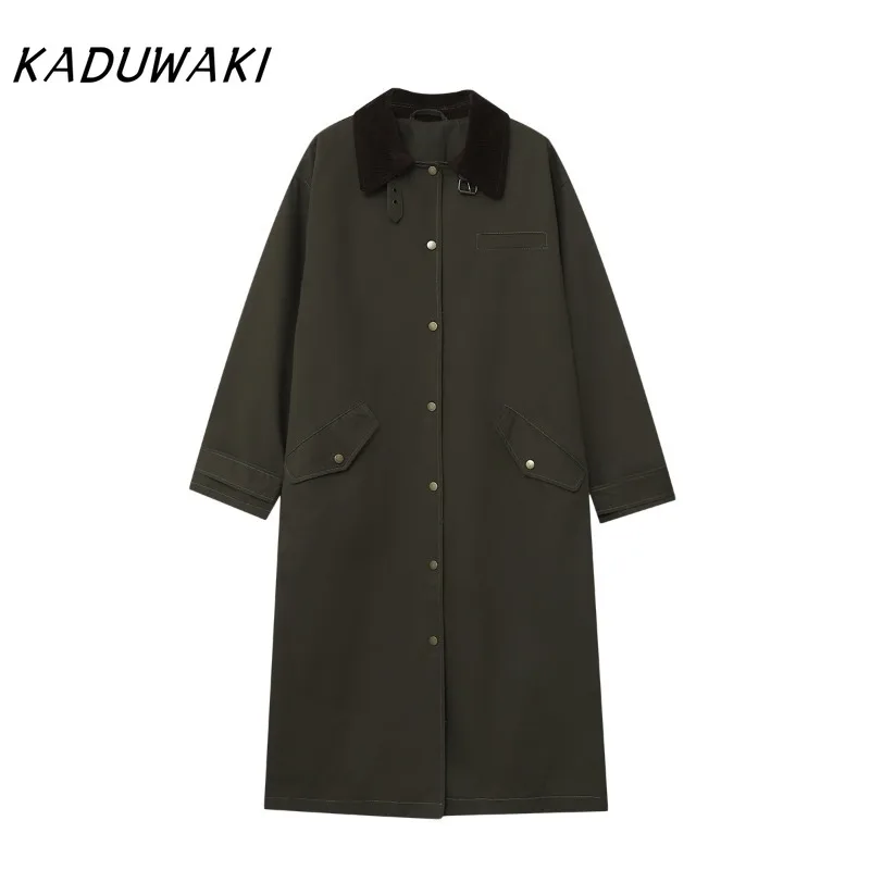 KADUWAKI European and American Style Quilted Coats New Product Contrasting Color Windbreaker Long Sleeved Jacket Outerwear Mujer
KADUWAKI European and American Style Quilted Coats New Product Contrasting Color Windbreaker Long Sleeved Jacket Outerwear Mujer