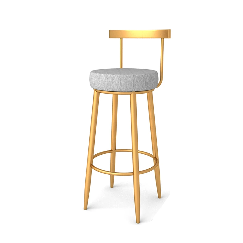 Nordic Golden High Bar Chair Hotel Restaurant High Bar Stool Luxury Modern Leisure Backrest Bar Chairs Living Room Furniture
Nordic Golden High Bar Chair Hotel Restaurant High Bar Stool Luxury Modern Leisure Backrest Bar Chairs Living Room Furniture