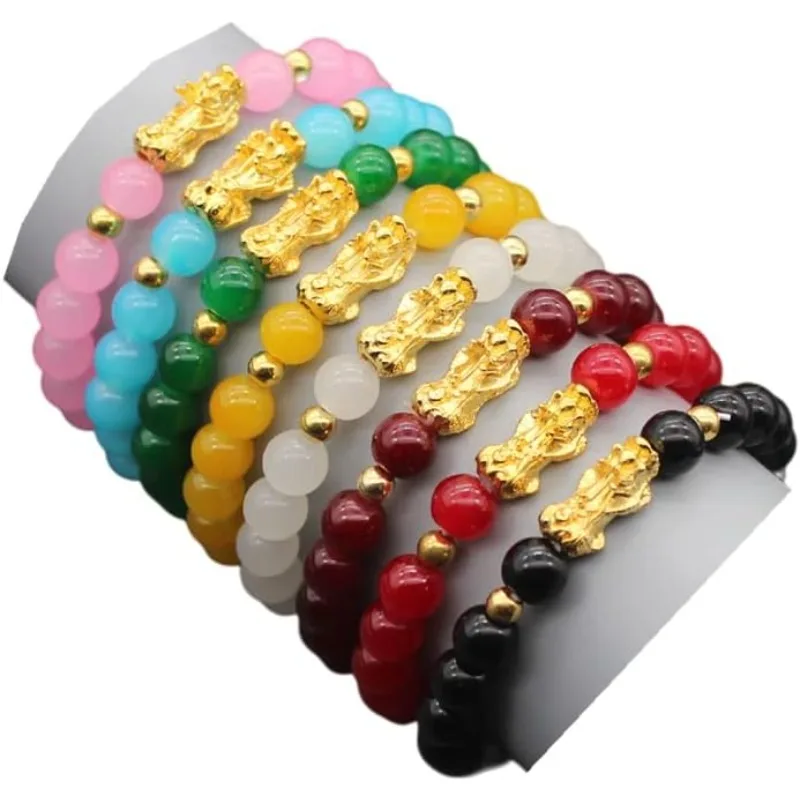 Pixiu Wealth Luck нефритовый браслет из бисера для женщин и мужчин, китайские традиционные счастливые украшения, привлекают богатство, удачу
Pixiu Wealth Luck нефритовый браслет из бисера для женщин и мужчин, китайские традиционные счастливые украшения, привлекают богатство, удачу