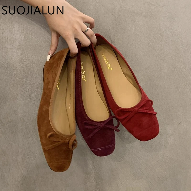 SUOJIALUN Autumn Women Flat Shoes Fashion Round Toe Shallow Slip On Ladies Elegant Ballerinas Shoes Soft Low Wedge Heel Boat Sho
SUOJIALUN Autumn Women Flat Shoes Fashion Round Toe Shallow Slip On Ladies Elegant Ballerinas Shoes Soft Low Wedge Heel Boat Sho