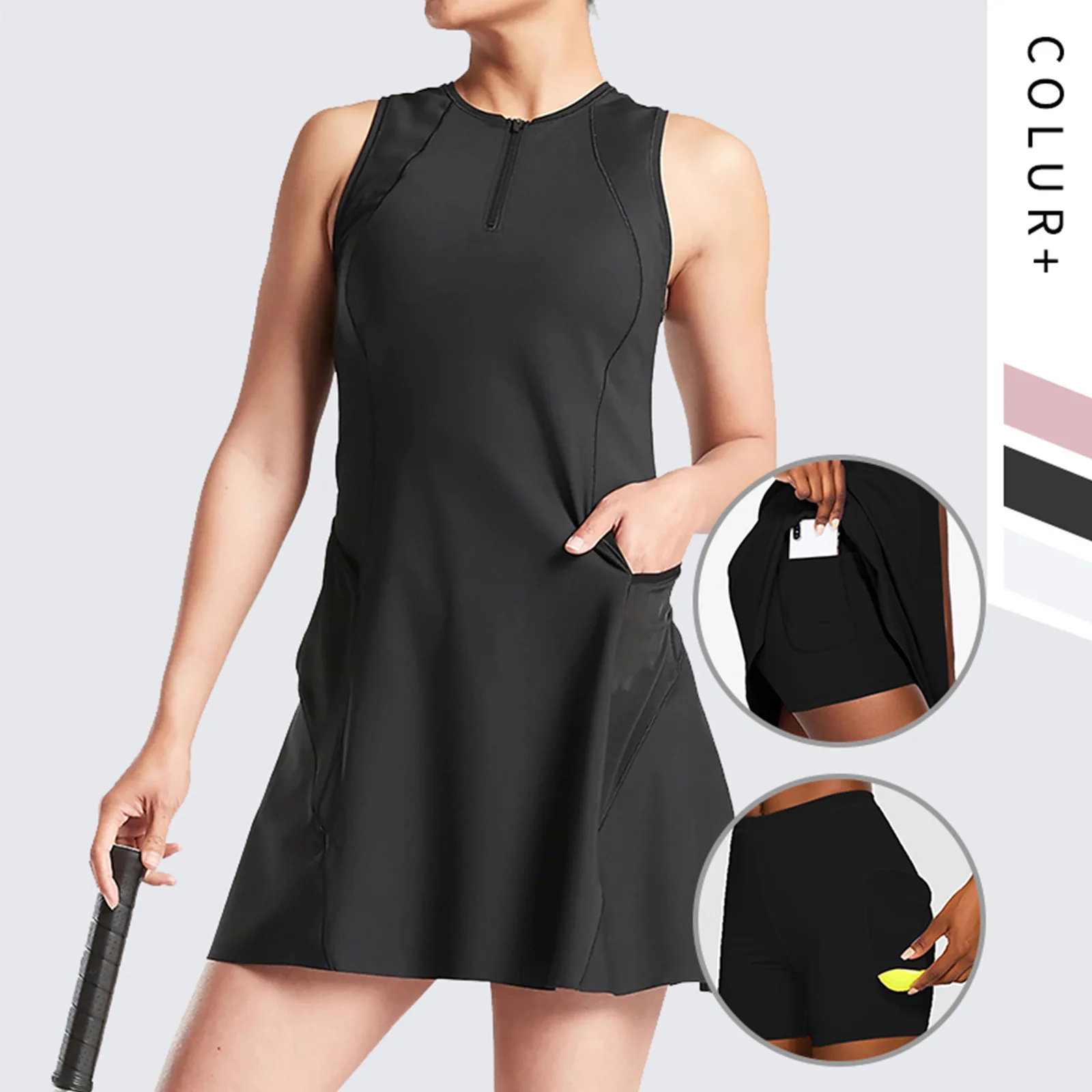 2024 Summer Women Sports Dress With Chest Pad Breathable Outdoor Golf Skirts 1PCS Tummy Control Yoga Skirts Gym Clothing
2024 Summer Women Sports Dress With Chest Pad Breathable Outdoor Golf Skirts 1PCS Tummy Control Yoga Skirts Gym Clothing