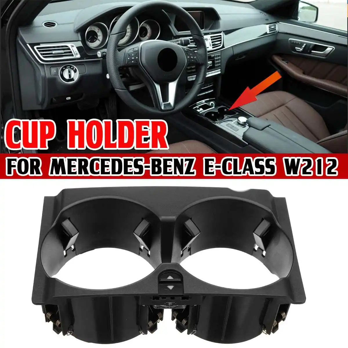W212 Car Drink Holder Centre Console Drink Cup Holder Bracket For Mercedes For Benz E-class W212 A2126800110 Water Cup Holder
W212 Car Drink Holder Centre Console Drink Cup Holder Bracket For Mercedes For Benz E-class W212 A2126800110 Water Cup Holder