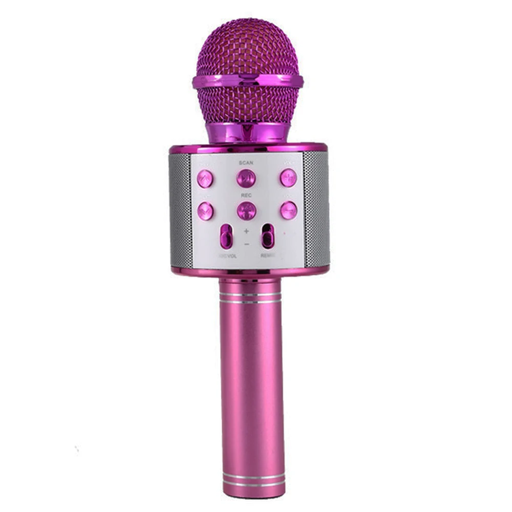 BT Wireless Microphone Karaoke Speaker KTV Music Player Singing Recorder Handheld Microphone Rose Red ABS Aluminum Alloy 5W
BT Wireless Microphone Karaoke Speaker KTV Music Player Singing Recorder Handheld Microphone Rose Red ABS Aluminum Alloy 5W
