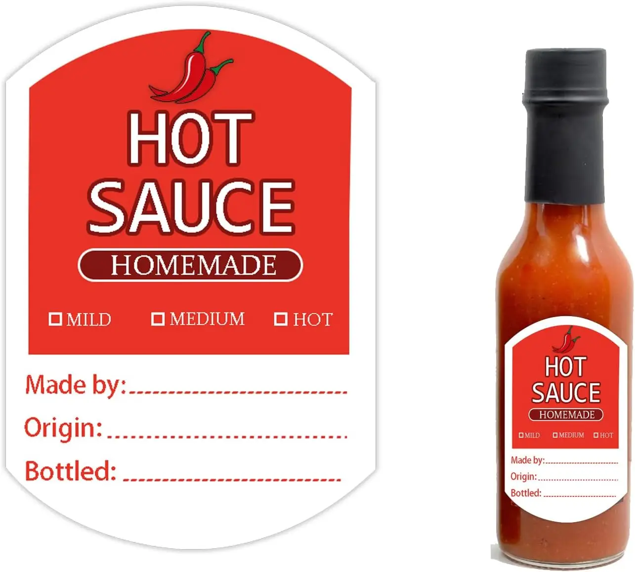 Decorative Labels for Hot Sauce Bottles 3 x 2 Inch Blank Homemade Hot Sauce Labels for Business Christmas Gifts(48 Pcs)
Decorative Labels for Hot Sauce Bottles 3 x 2 Inch Blank Homemade Hot Sauce Labels for Business Christmas Gifts(48 Pcs)