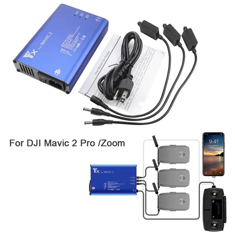 YX5 в 1, зарядное устройство для DJI Mavic 2 Pro Zoom, дрон, пульт дистанционного управления, зарядный концентратор для смартфона, аккумулятора
YX5 в 1, зарядное устройство для DJI Mavic 2 Pro Zoom, дрон, пульт дистанционного управления, зарядный концентратор для смартфона, аккумулятора