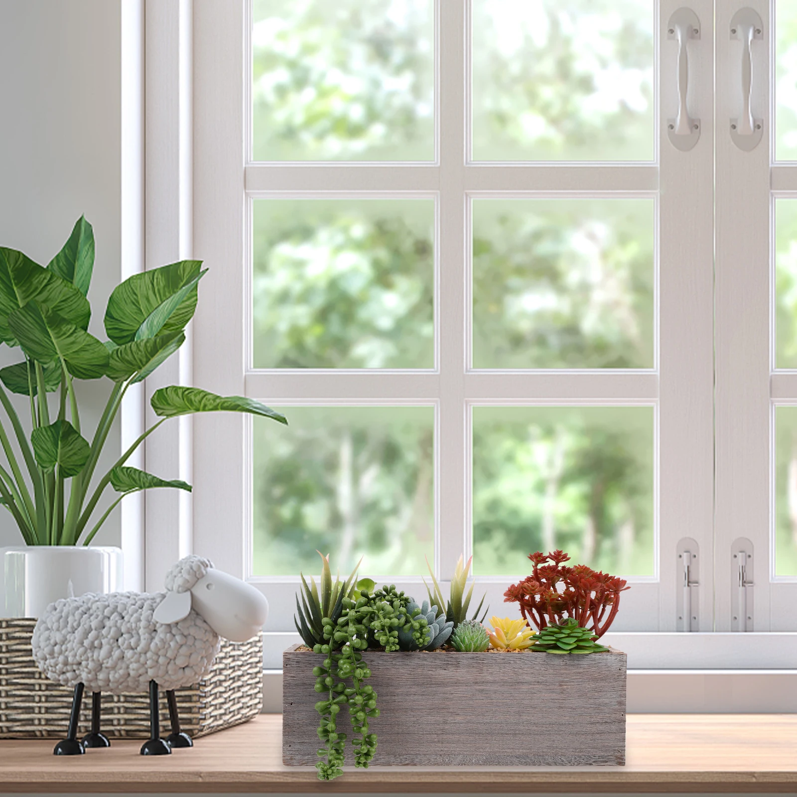 Potted Succulent Plant Simulation Tree Decoration Wooden Artificial Plants Green Plastic
Potted Succulent Plant Simulation Tree Decoration Wooden Artificial Plants Green Plastic