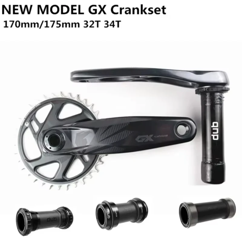 New Model SRAM GX EAGLE DUB Crankset 170mm 175mm 34T 32T MTB Double Side Bicycle Crank DUB BSA BB92 PF30 BB 3mm Offset Crankset
New Model SRAM GX EAGLE DUB Crankset 170mm 175mm 34T 32T MTB Double Side Bicycle Crank DUB BSA BB92 PF30 BB 3mm Offset Crankset