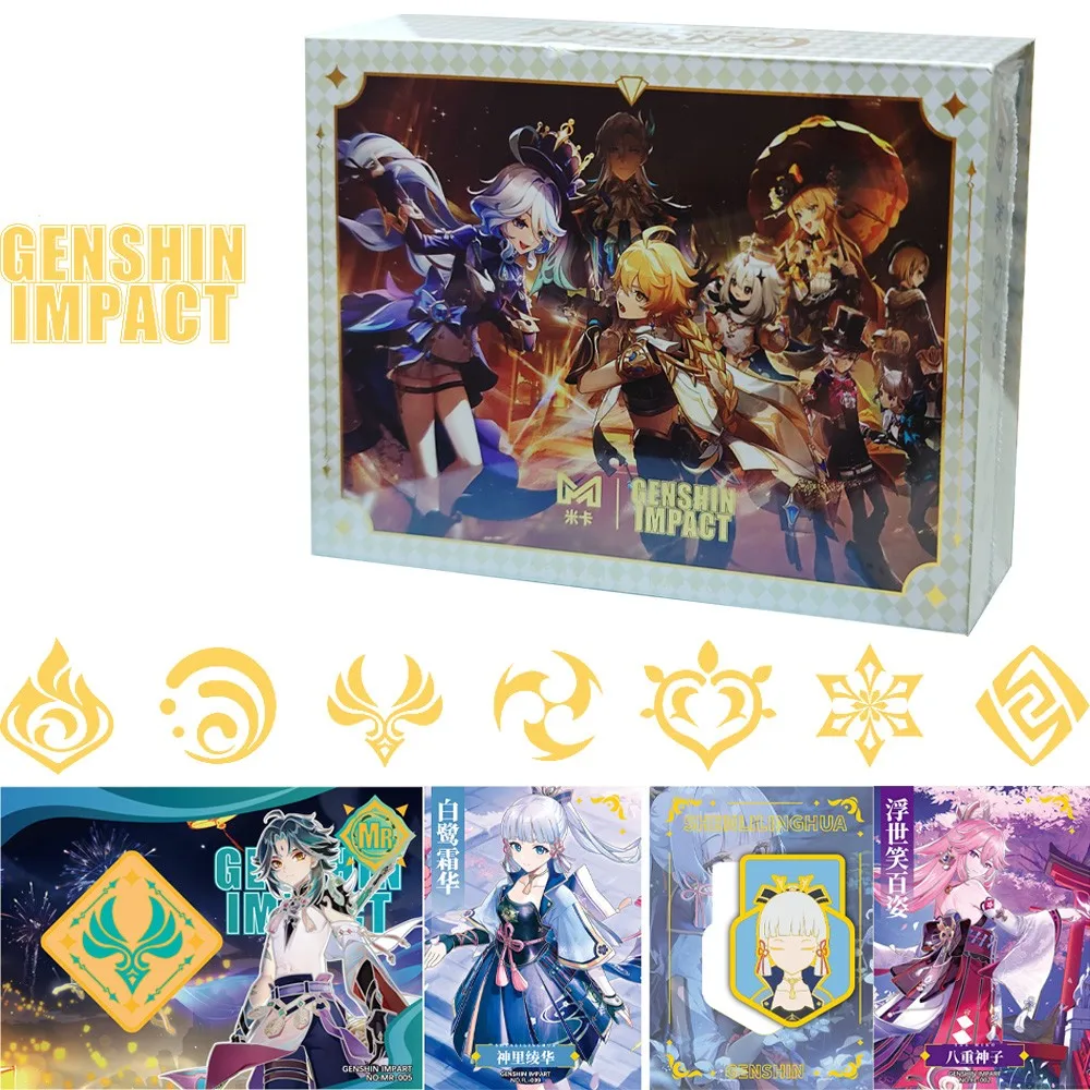 Original Genshin Impact Collection Cards Set New In Anime Party Table Game Playing Cards Board Toys For Christmas Gift Toys
Original Genshin Impact Collection Cards Set New In Anime Party Table Game Playing Cards Board Toys For Christmas Gift Toys