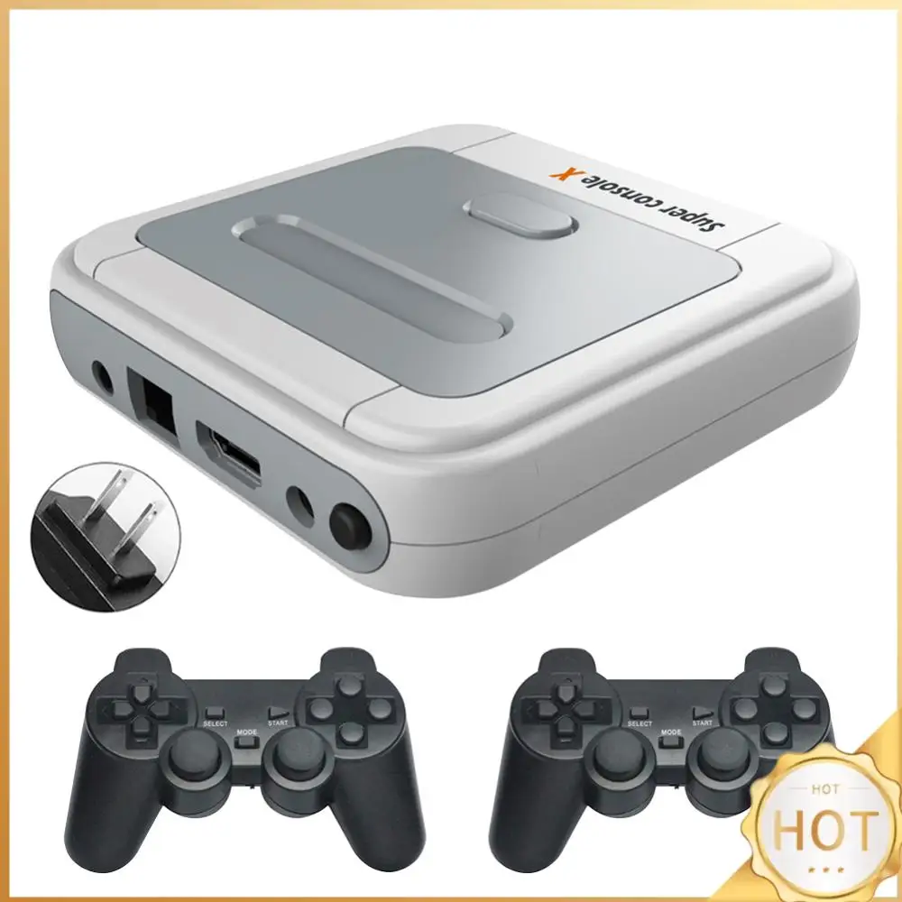 Retro Video Game Console Built in 65000 Games Game Box with 2 Wireless Game Controllers for 4K TV HD/AV Output
Retro Video Game Console Built in 65000 Games Game Box with 2 Wireless Game Controllers for 4K TV HD/AV Output