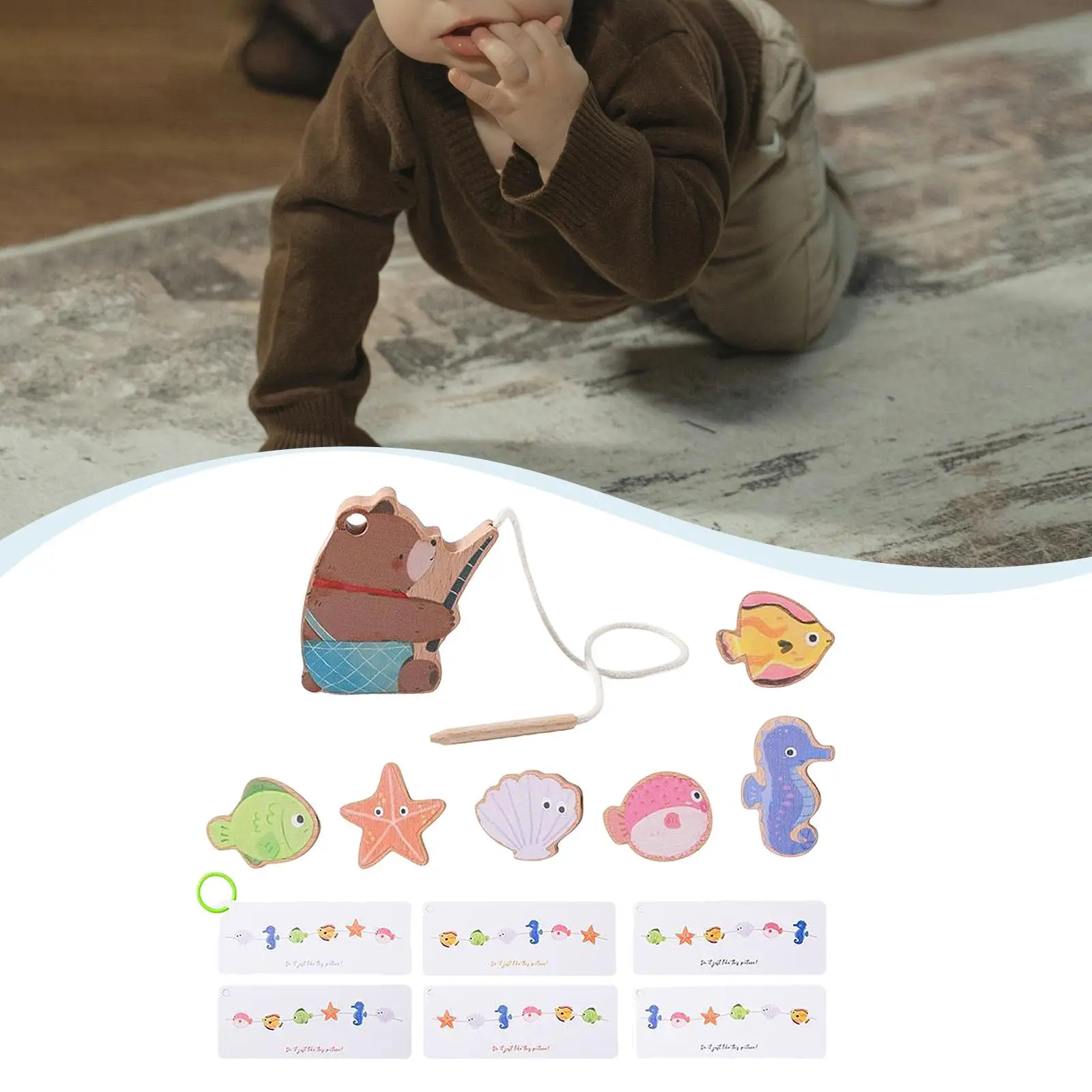 Wooden Lacing Toy Toddlers Boys Girls Kids Birthday Gift Early Education Toy
Wooden Lacing Toy Toddlers Boys Girls Kids Birthday Gift Early Education Toy