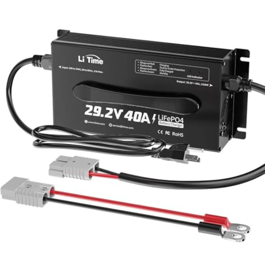 24V 29.2V Lithium Battery Charger 40A Smart AC-DC Fast Charger with Anderson Connector LED Indicator Portable Mountable Charger
24V 29.2V Lithium Battery Charger 40A Smart AC-DC Fast Charger with Anderson Connector LED Indicator Portable Mountable Charger