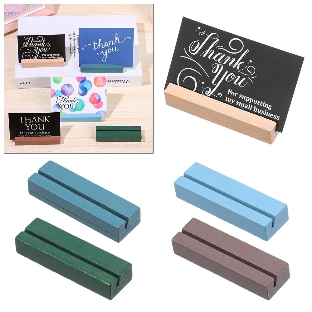 1Pcs Wooden Photo Stand Business Card Holder Rectangle Card Clip Picture Holder Handmade Memo Holder for Home Office
1Pcs Wooden Photo Stand Business Card Holder Rectangle Card Clip Picture Holder Handmade Memo Holder for Home Office