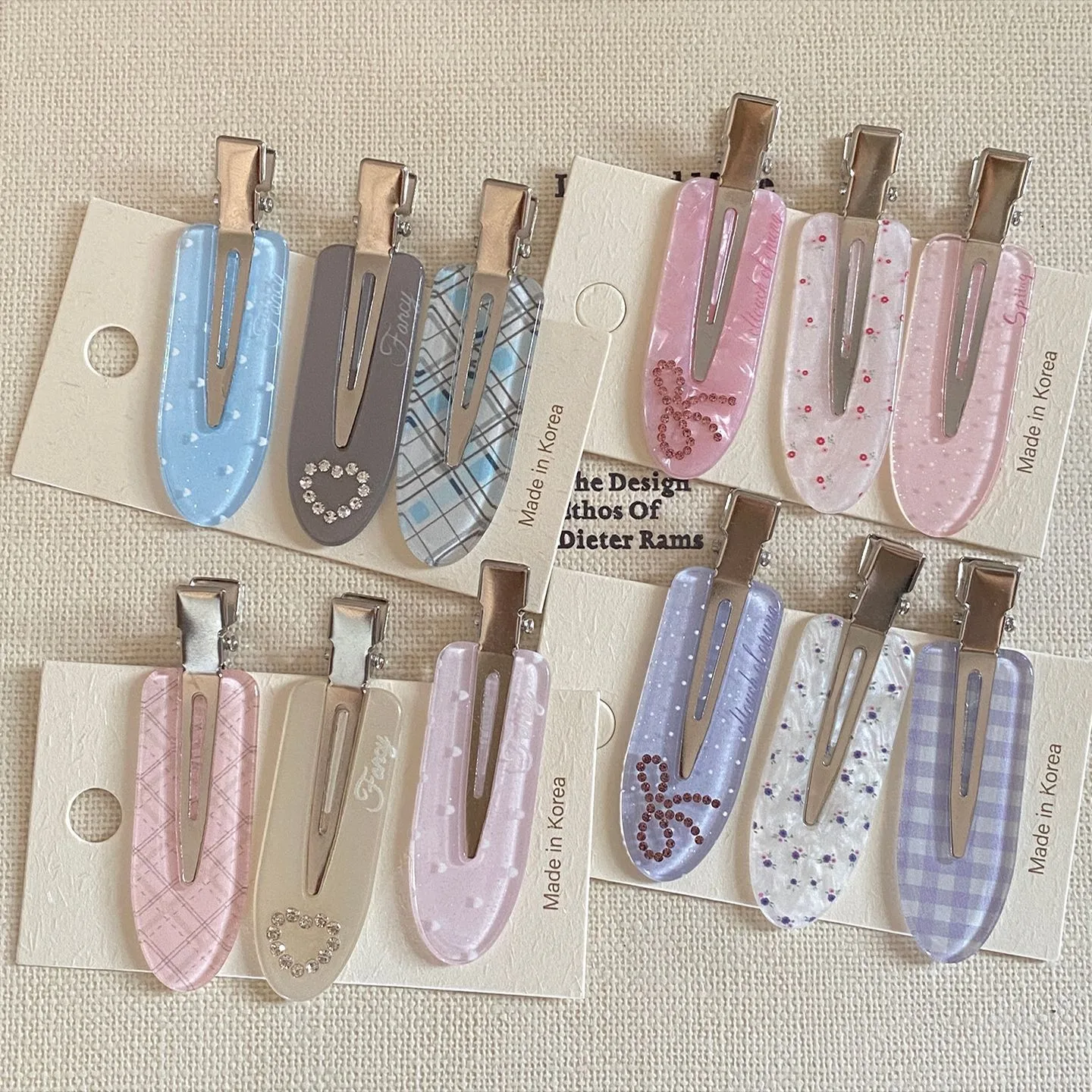 3PCS Acrylic Print Hair Clips Hairpins Women Girls Plaid Dot Traceless Hair Clips Barrettes Makeup Washing Face Hair Accessories
3PCS Acrylic Print Hair Clips Hairpins Women Girls Plaid Dot Traceless Hair Clips Barrettes Makeup Washing Face Hair Accessories