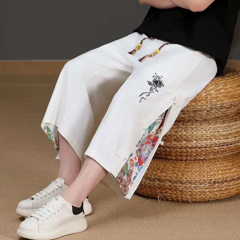 Men's Summer Thin Embroidered Casual Pants Straight Leg Retro Versatile New Chinese Ethnic Sle High Waist Dstring Home S...
Men's Summer Thin Embroidered Casual Pants Straight Leg Retro Versatile New Chinese Ethnic Sle High Waist Dstring Home S...