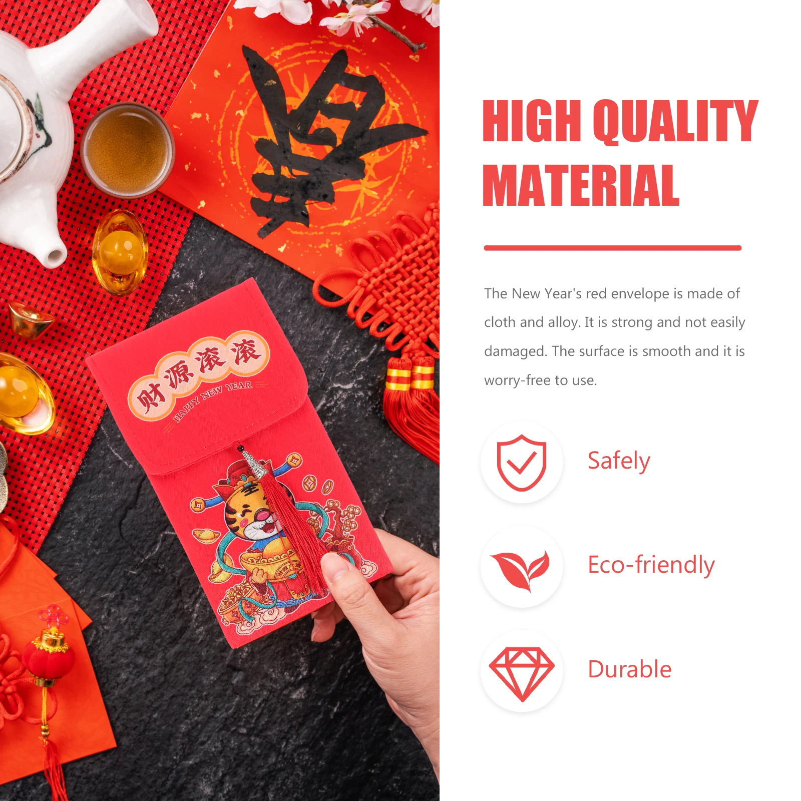 Cartoon Children Red Envelope Premium Cloth Alloy Practical Chinese New Year Gift Festive Money Packet Envelopes
Cartoon Children Red Envelope Premium Cloth Alloy Practical Chinese New Year Gift Festive Money Packet Envelopes