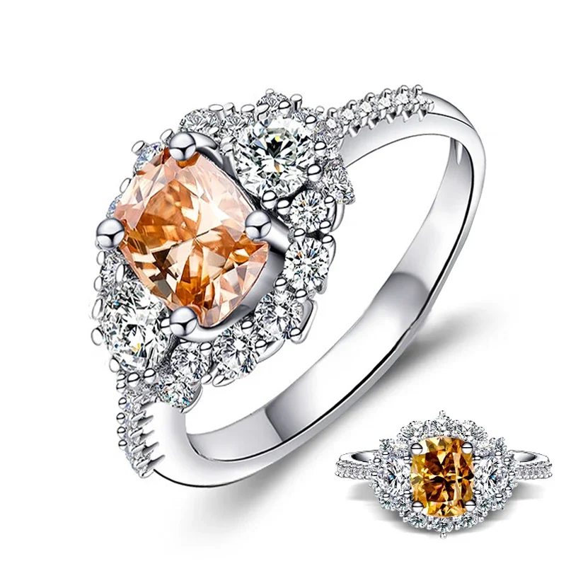 Moissanite Stone Jewelry Sterling Silver 925 18K Gold Plated Ring 5x7mm Elonged Cushion Cut Multicolor Moissanite Womens Gift
Moissanite Stone Jewelry Sterling Silver 925 18K Gold Plated Ring 5x7mm Elonged Cushion Cut Multicolor Moissanite Womens Gift