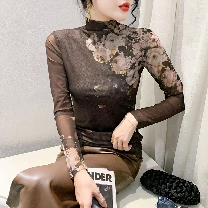 2025 Autumn Winter Slim T-shirt Women's Top Print Long Sleeve Mesh Women Clothes Korea Tees Cheap Women's Clothing Vintage
2025 Autumn Winter Slim T-shirt Women's Top Print Long Sleeve Mesh Women Clothes Korea Tees Cheap Women's Clothing Vintage