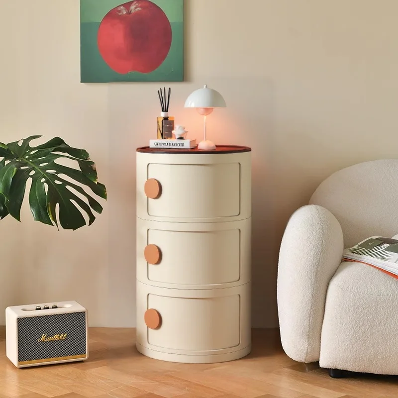 Sofa side cabinet coffee table living room removable small round table bedroom bedside small side table mini shelf
Sofa side cabinet coffee table living room removable small round table bedroom bedside small side table mini shelf