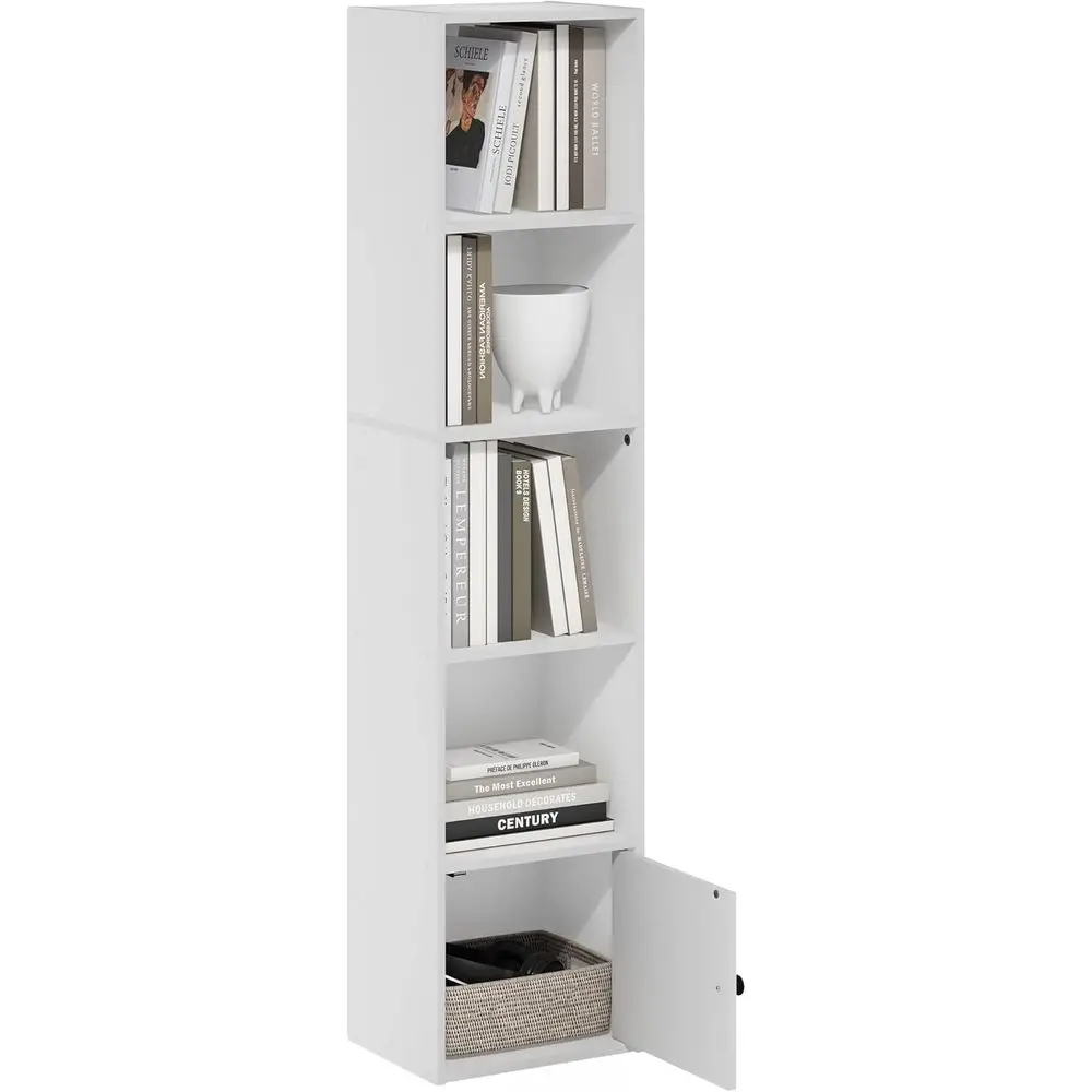 Книжная полка, 5-ярусная современная книжная полка, книжный шкаф с 1-дверным шкафом для хранения, 9,3 x 12 x 52, для гостиной, спальни, дома O
Книжная полка, 5-ярусная современная книжная полка, книжный шкаф с 1-дверным шкафом для хранения, 9,3 x 12 x 52, для гостиной, спальни, дома O