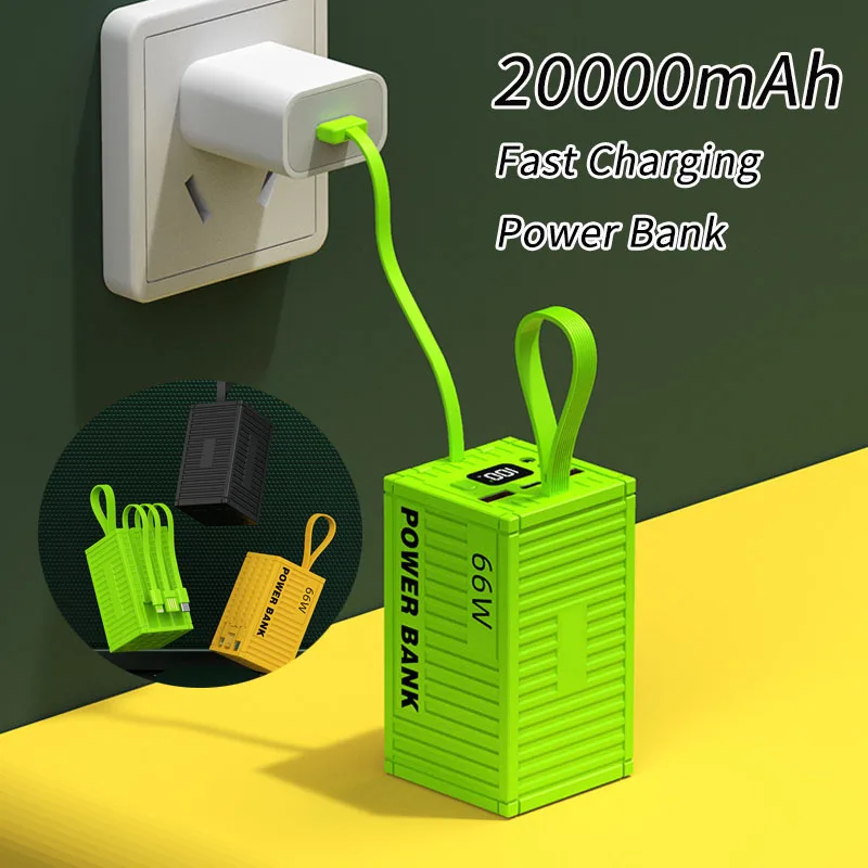 Внешний аккумулятор (Power Bank) 20000 мАч, PD66W, большой емкости, с кабелем, быстрая зарядка, портативный, для iPhone 16, Xiaomi
Внешний аккумулятор (Power Bank) 20000 мАч, PD66W, большой емкости, с кабелем, быстрая зарядка, портативный, для iPhone 16, Xiaomi