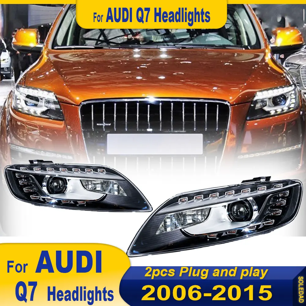 Светодиодная фара для Audi Q7 2006 2007 2008 2009 2010 2011 2012 2013 2014 2015 Светодиодная фара в сборе DRL указатель поворота дальнего света 2 шт.
Светодиодная фара для Audi Q7 2006 2007 2008 2009 2010 2011 2012 2013 2014 2015 Светодиодная фара в сборе DRL указатель поворота дальнего света 2 шт.