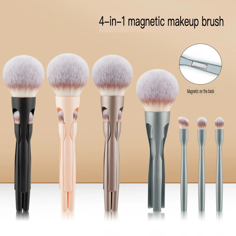 Portable Four-in-one Magnetic 4-piece Set, Soft-bristled Powder Brush, Multi-functional Beauty Tool, Makeup Brush
Portable Four-in-one Magnetic 4-piece Set, Soft-bristled Powder Brush, Multi-functional Beauty Tool, Makeup Brush