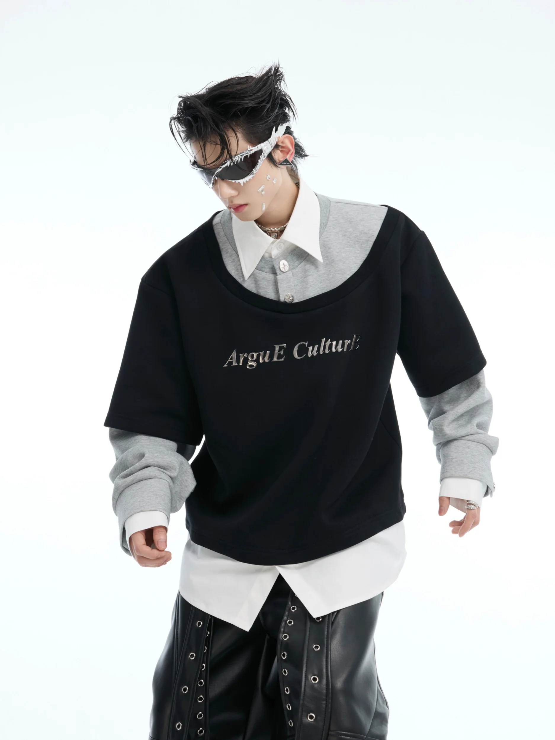 Berlin Holiday ArguE CulturE Patchwork Long Sleeve Color Block Hoodie Loose Fit Youthful Trendy Casual Cotton Polyester Blend
Berlin Holiday ArguE CulturE Patchwork Long Sleeve Color Block Hoodie Loose Fit Youthful Trendy Casual Cotton Polyester Blend