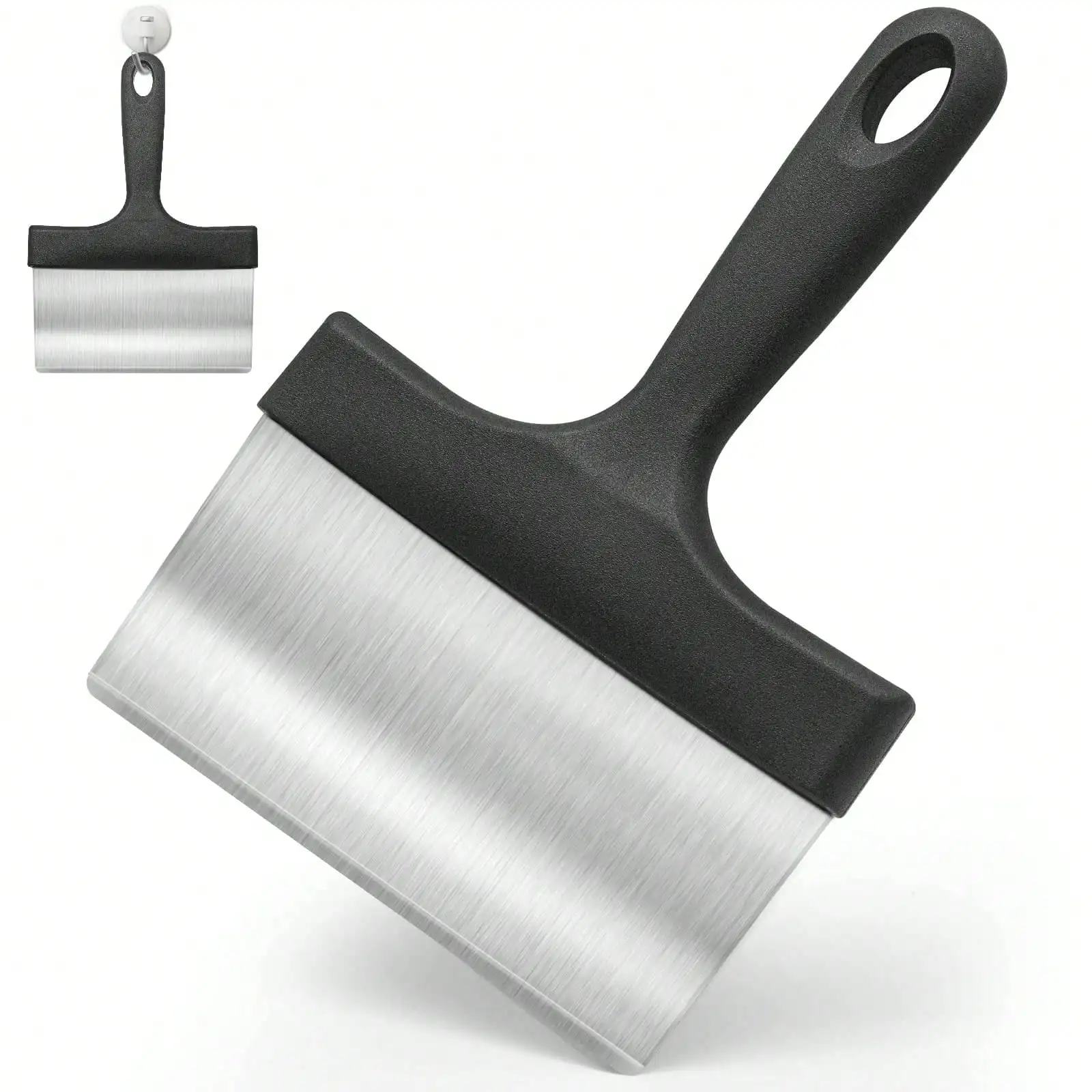 Heavy Duty Grill Scraper Stainless Steel Griddle Scraper With 5" Handle,Sturdy Food Scraper Tool Kitchen Grill Accessories,Outdoor Barbecue Turners Tools
Heavy Duty Grill Scraper Stainless Steel Griddle Scraper With 5" Handle,Sturdy Food Scraper Tool Kitchen Grill Accessories,Outdoor Barbecue Turners Tools