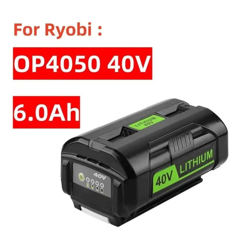 40V 6000MAH Lithium-ion Batteries for Ryobi Series Wireless Power Tools OP4040 OP4026 OP4030 OP4050 OP4060A OP40201 OP40301
40V 6000MAH Lithium-ion Batteries for Ryobi Series Wireless Power Tools OP4040 OP4026 OP4030 OP4050 OP4060A OP40201 OP40301