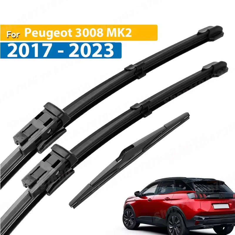 Wiper LHD Front & Rear Wiper Blades Set For Peugeot 3008 Mk2 2017 - 2023 Windshield Windscreen Window Brush 28"+16"+12"
Wiper LHD Front & Rear Wiper Blades Set For Peugeot 3008 Mk2 2017 - 2023 Windshield Windscreen Window Brush 28"+16"+12"