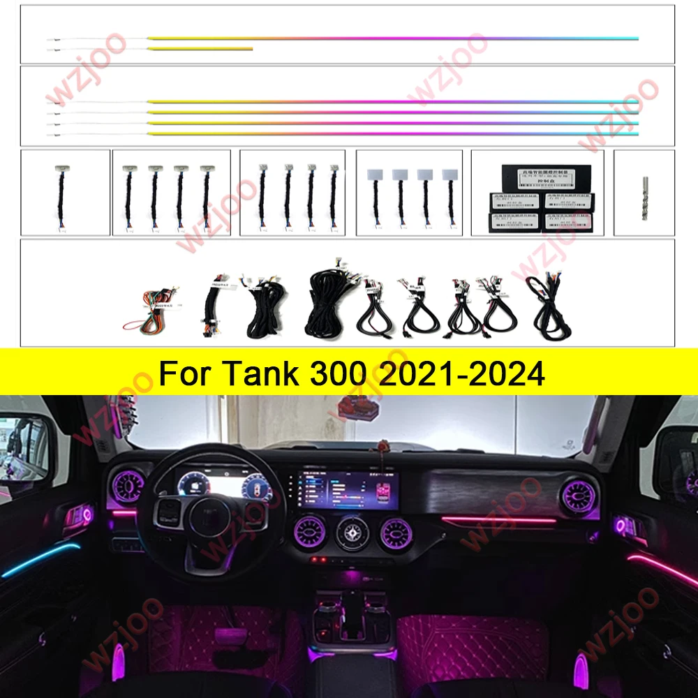 Symphony Ambient Lighting for For Great Wall TANK 300 500 2021 2022 2023 2024 Car Interior Acrylic Guide Strip Accessories
Symphony Ambient Lighting for For Great Wall TANK 300 500 2021 2022 2023 2024 Car Interior Acrylic Guide Strip Accessories