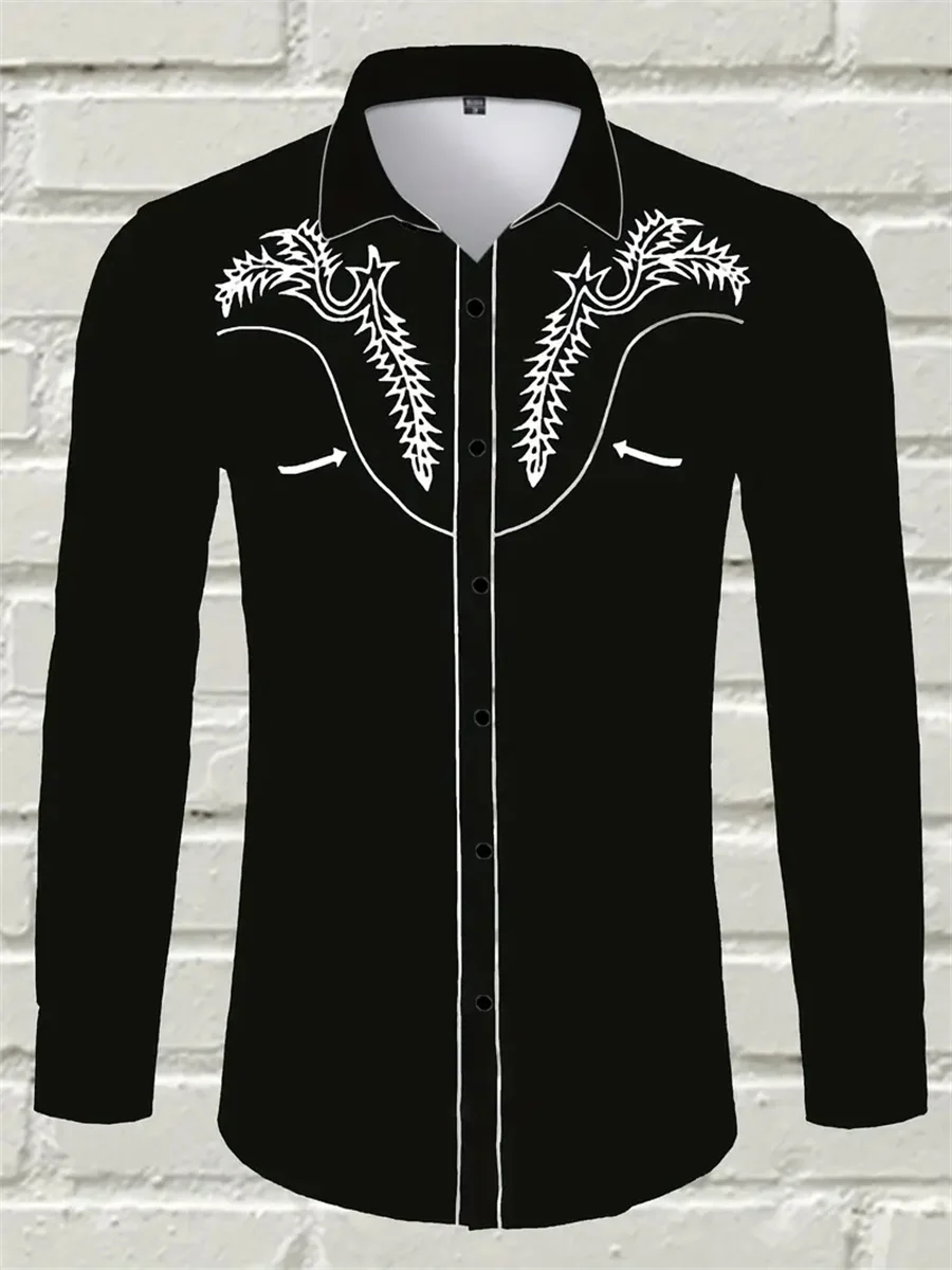 2025 new men's shirts fashion retro spring and autumn long-sleeved lapel shirts, western cowboy style shirts, casual men's tops
2025 new men's shirts fashion retro spring and autumn long-sleeved lapel shirts, western cowboy style shirts, casual men's tops