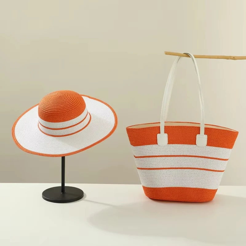 Straw Beach Tote Bags Hat Set Women's Summer Outdoor Travel Vacation Large Capacity Shoulder Handbag Shade Beach Hat Suit
Straw Beach Tote Bags Hat Set Women's Summer Outdoor Travel Vacation Large Capacity Shoulder Handbag Shade Beach Hat Suit