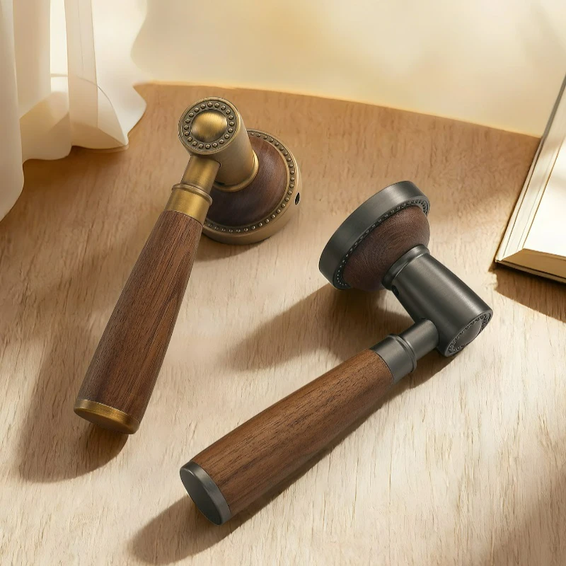 French Retro Bedroom Split Door Lock, Light Luxury Office Magnetic/silent Lock, Walnut Wood Door Split Handle Lock
French Retro Bedroom Split Door Lock, Light Luxury Office Magnetic/silent Lock, Walnut Wood Door Split Handle Lock