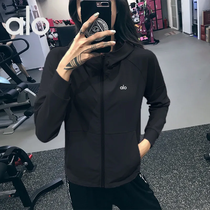 Spor Yoga Wear Женский открытый кардиган с капюшоном для похудения, высокоэластичная дышащая верхняя одежда для бега Fitn Jaet от Aio
Spor Yoga Wear Женский открытый кардиган с капюшоном для похудения, высокоэластичная дышащая верхняя одежда для бега Fitn Jaet от Aio