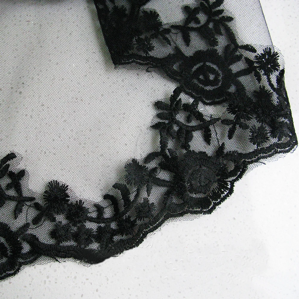 Black Lace Long Wedding Veil Soft Tulle Bride Veil for Photography Cosplay Halloween Party Masquerade for Photography
Black Lace Long Wedding Veil Soft Tulle Bride Veil for Photography Cosplay Halloween Party Masquerade for Photography