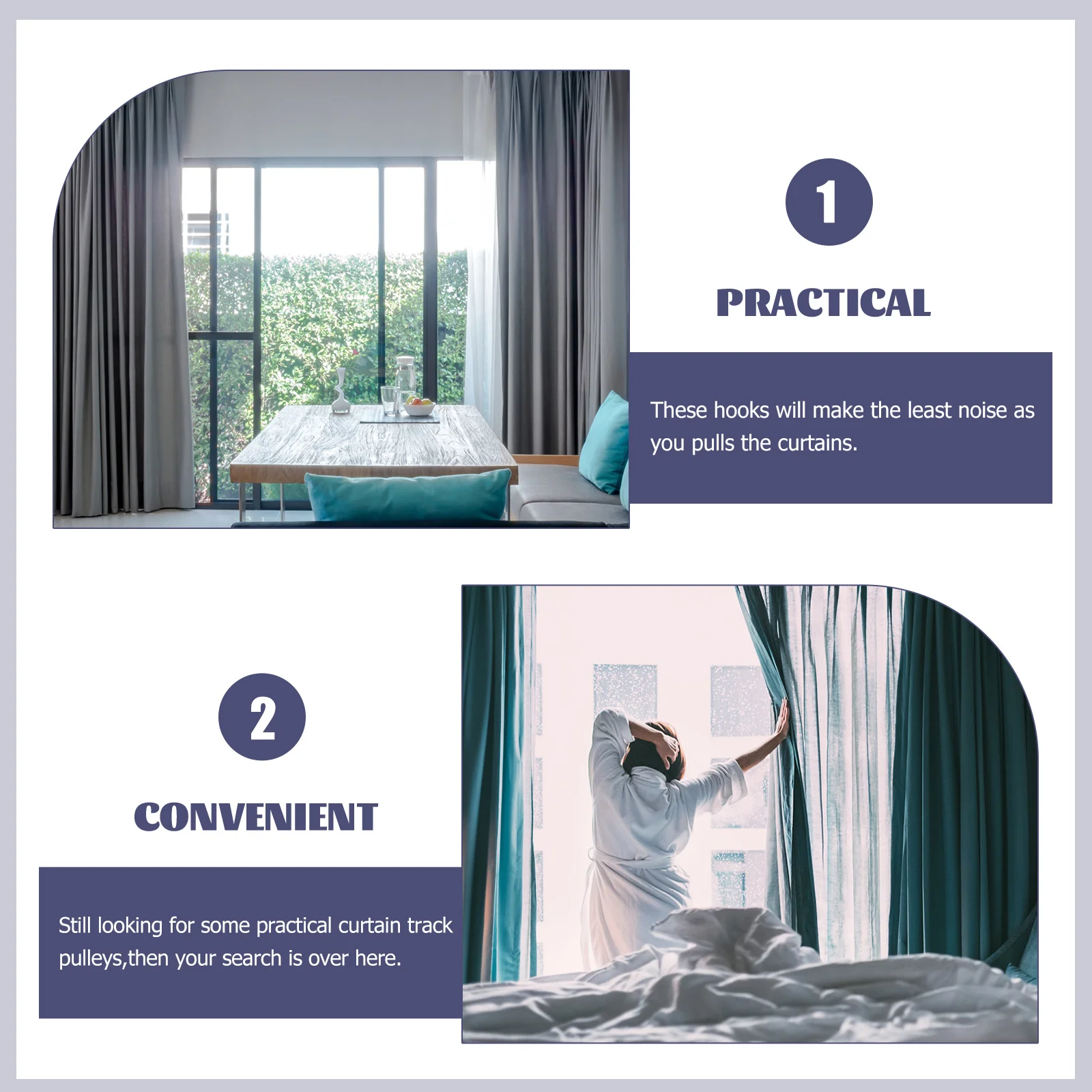 6Pcs Curtain Track Pulley Silent Rollers Pe Stainless Steel Noise Reduction Curtain Runner for Home Office
6Pcs Curtain Track Pulley Silent Rollers Pe Stainless Steel Noise Reduction Curtain Runner for Home Office