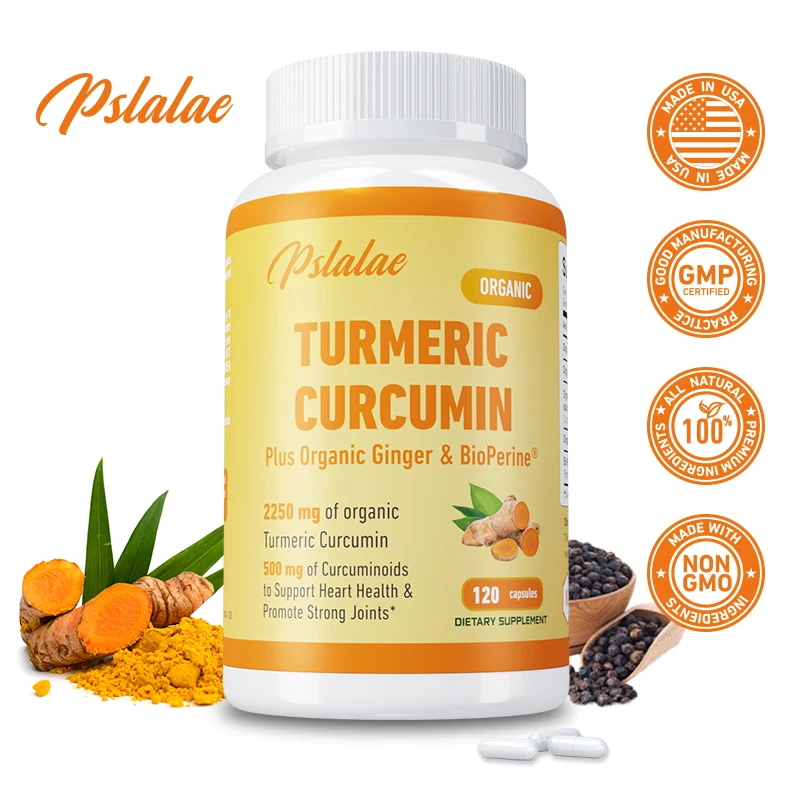 Curcumin Turmeric 2250mg - 95% Curcuminoids & BioPerine - for Joint Support, Joint Flexibility, Digestion Health
Curcumin Turmeric 2250mg - 95% Curcuminoids & BioPerine - for Joint Support, Joint Flexibility, Digestion Health