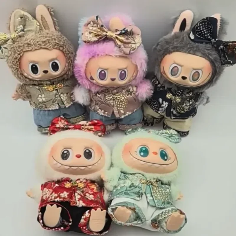For 15/17cm Labubu Doll Christmas Gift Traditional Hanfu Chinese Set Embroidery Bow Hair Hoop Ropa Labubu Doll Accessories
For 15/17cm Labubu Doll Christmas Gift Traditional Hanfu Chinese Set Embroidery Bow Hair Hoop Ropa Labubu Doll Accessories