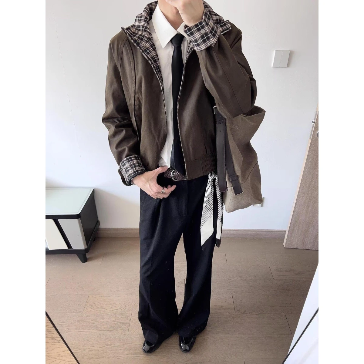 Loose Men's Jaet 2024 Spring Autumn Sli Streetwear Hong Kong Sle Casual Coat Youth Trendy Outerwear Stand Fit Long...
Loose Men's Jaet 2024 Spring Autumn Sli Streetwear Hong Kong Sle Casual Coat Youth Trendy Outerwear Stand Fit Long...