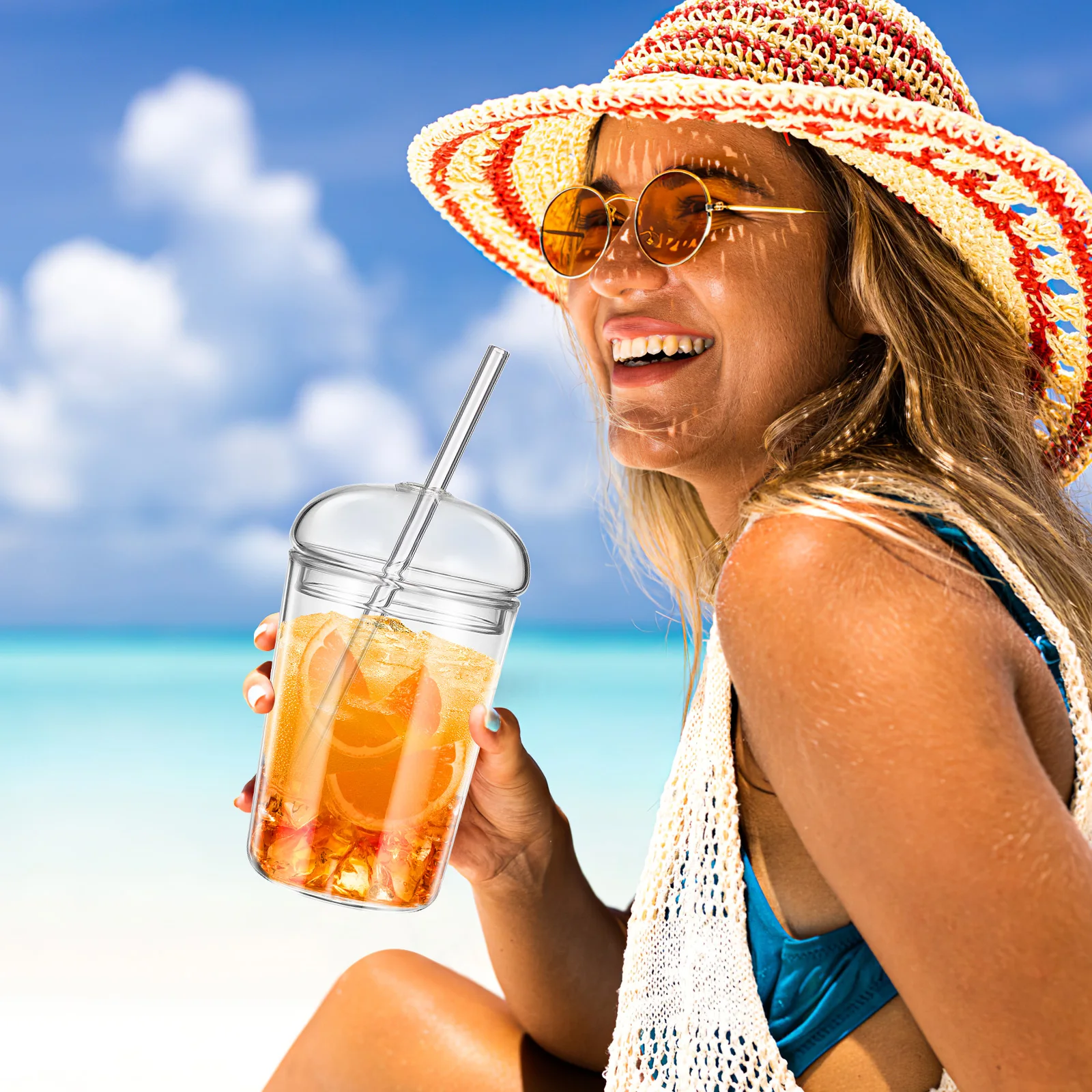 Glass Sippy Cup Large Capacity Transparent Straw Lid Coffee Milk Kitchen Drinking Glass Cup Straw Bottle H Juice Tea
Glass Sippy Cup Large Capacity Transparent Straw Lid Coffee Milk Kitchen Drinking Glass Cup Straw Bottle H Juice Tea